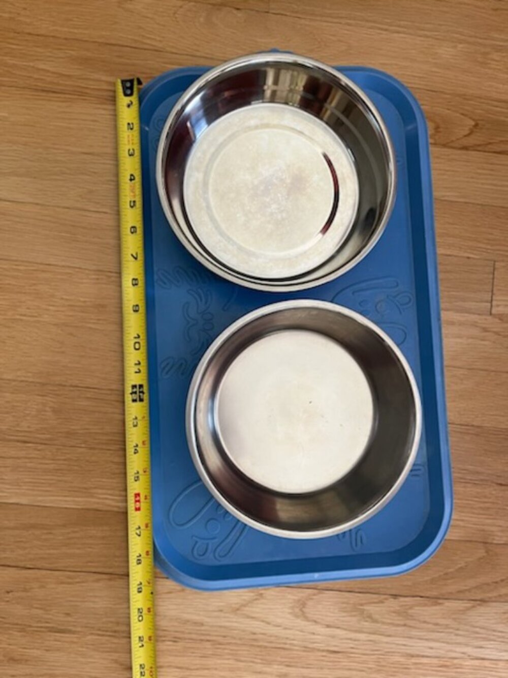 Dog Bowls with Mat